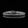 Unisex Silver Bracelet – 21cm x 6mm