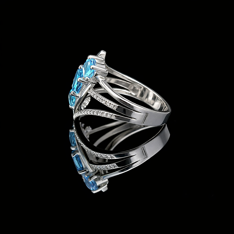 Diane – Swiss Blue Topaz