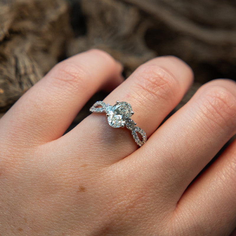 Brigitte – 10ct White Gold with 1.992ct Lab Diamonds