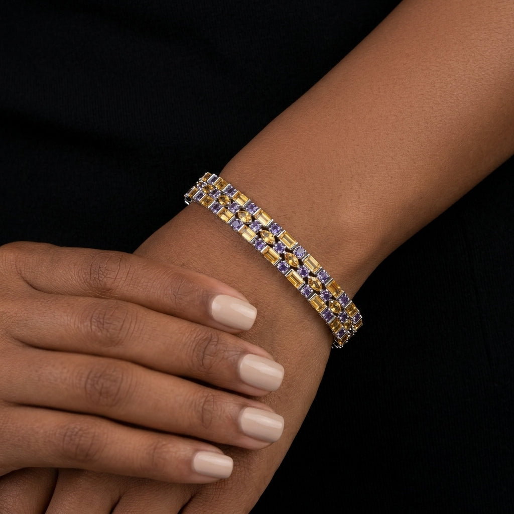 Jiya – Citrine & Amethyst