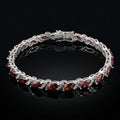 Juhi Small – Garnet & White Topaz