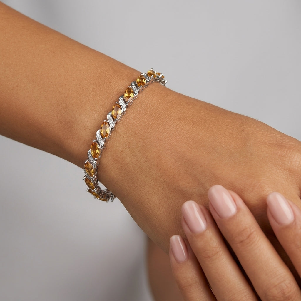 Juhi Small – Citrine & White Topaz