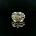 Ubon – Sterling Silver and Brass with Golden Rutilated Quartz