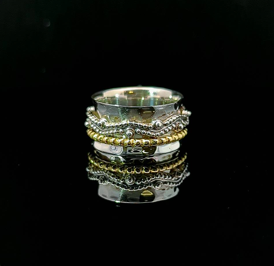 Ubon – Sterling Silver and Brass with Moonstone