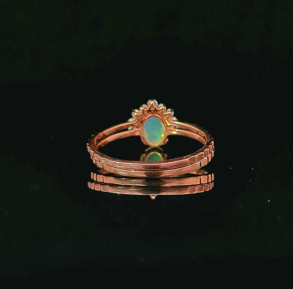 Rospia – Rose Gold Plated with Opal
