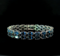 Oval Tennis Bracelet – London Blue Topaz
