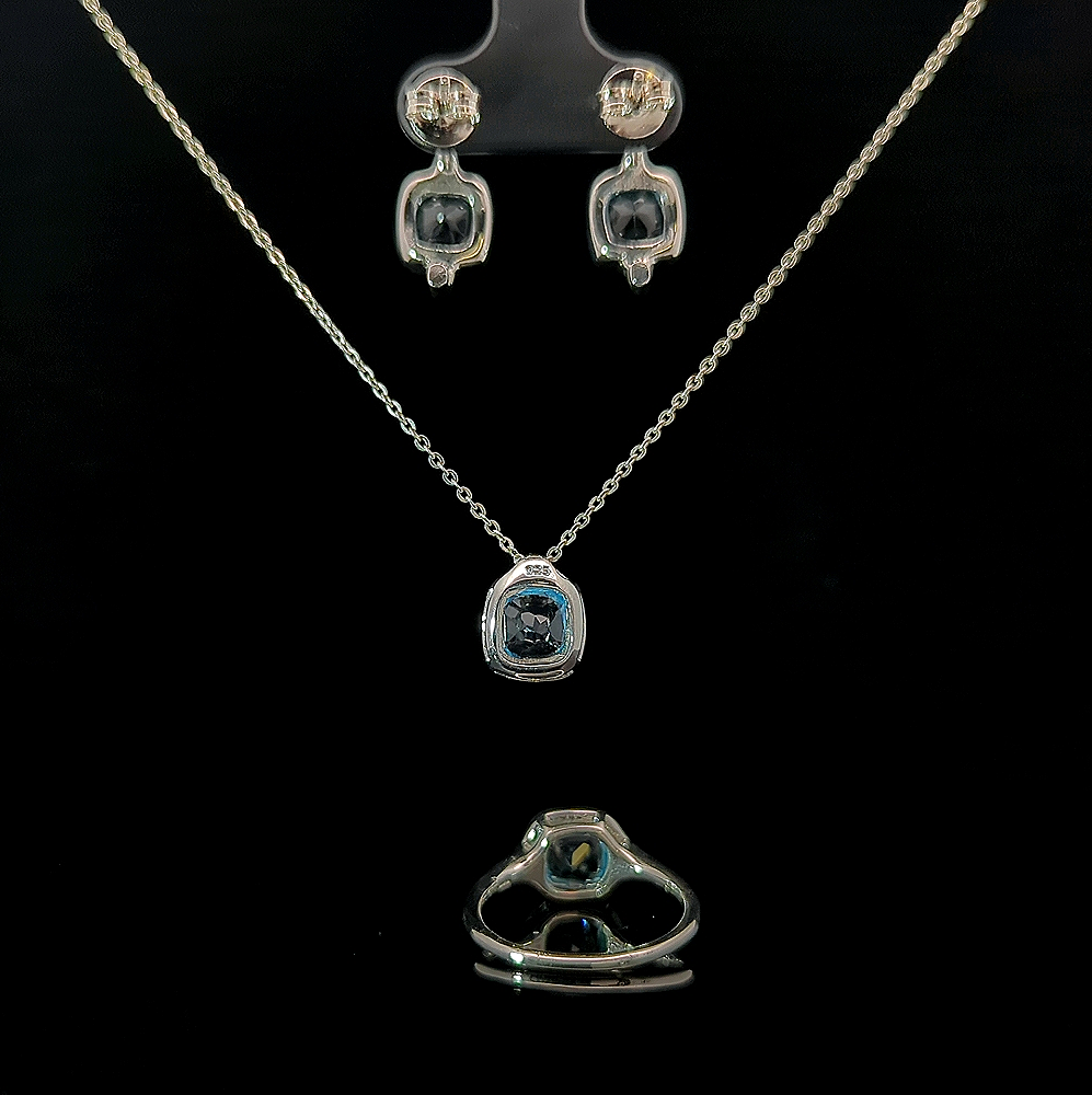 Chia Square – Swiss Blue Topaz