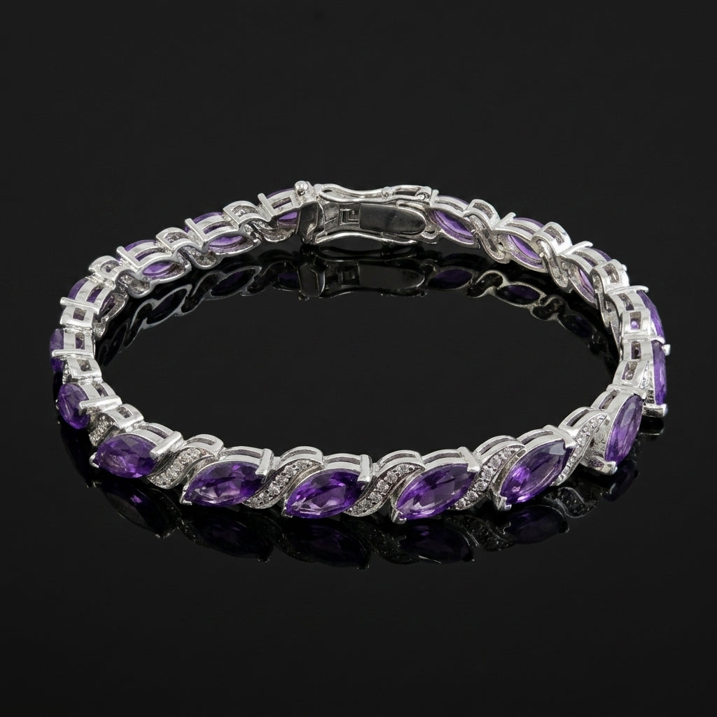 Juhi – Amethyst & White Topaz