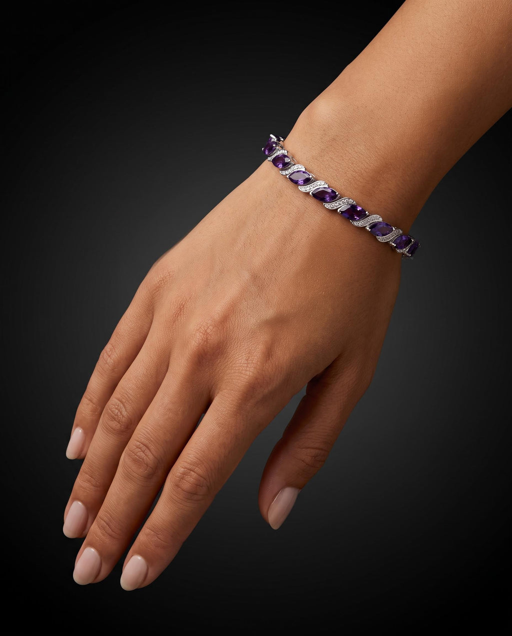 Juhi – Amethyst & White Topaz