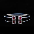 Ariana – Rubies and White Topaz