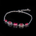 Clarabelle – Rubies and White Topaz