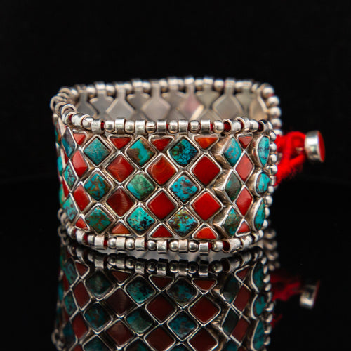 Amrita – Red Coral & Turquoise