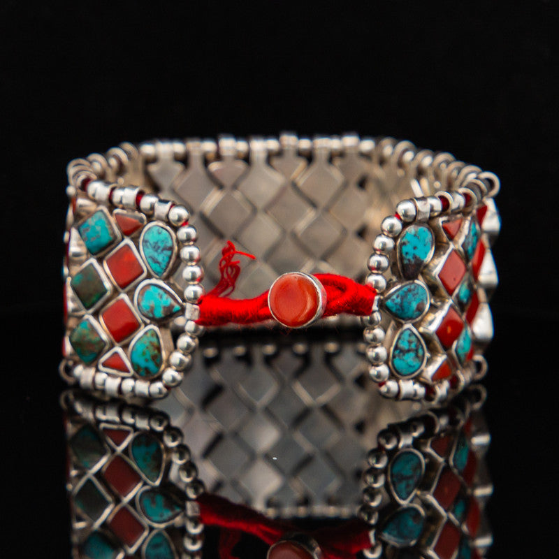 Amrita – Red Coral & Turquoise