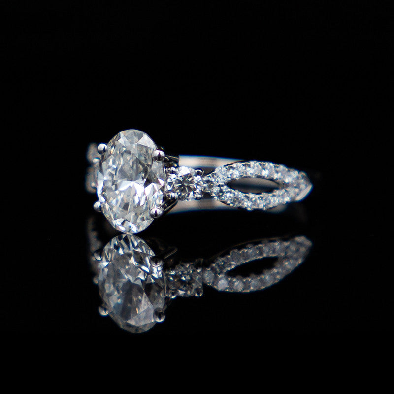Brigitte – 10ct White Gold with 1.992ct Lab Diamonds