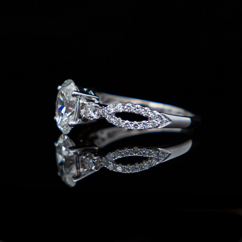 Brigitte – 10ct White Gold with 1.992ct Lab Diamonds