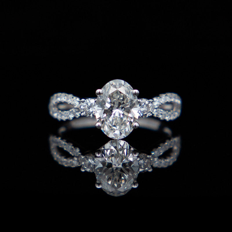Brigitte – 10ct White Gold with 1.992ct Lab Diamonds
