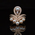 Ingrid Gold Set – Pearls & CZ's