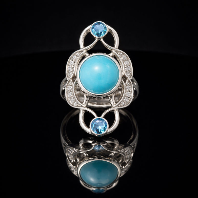 Lominous – Larimar, Swiss Topaz, and Spinel