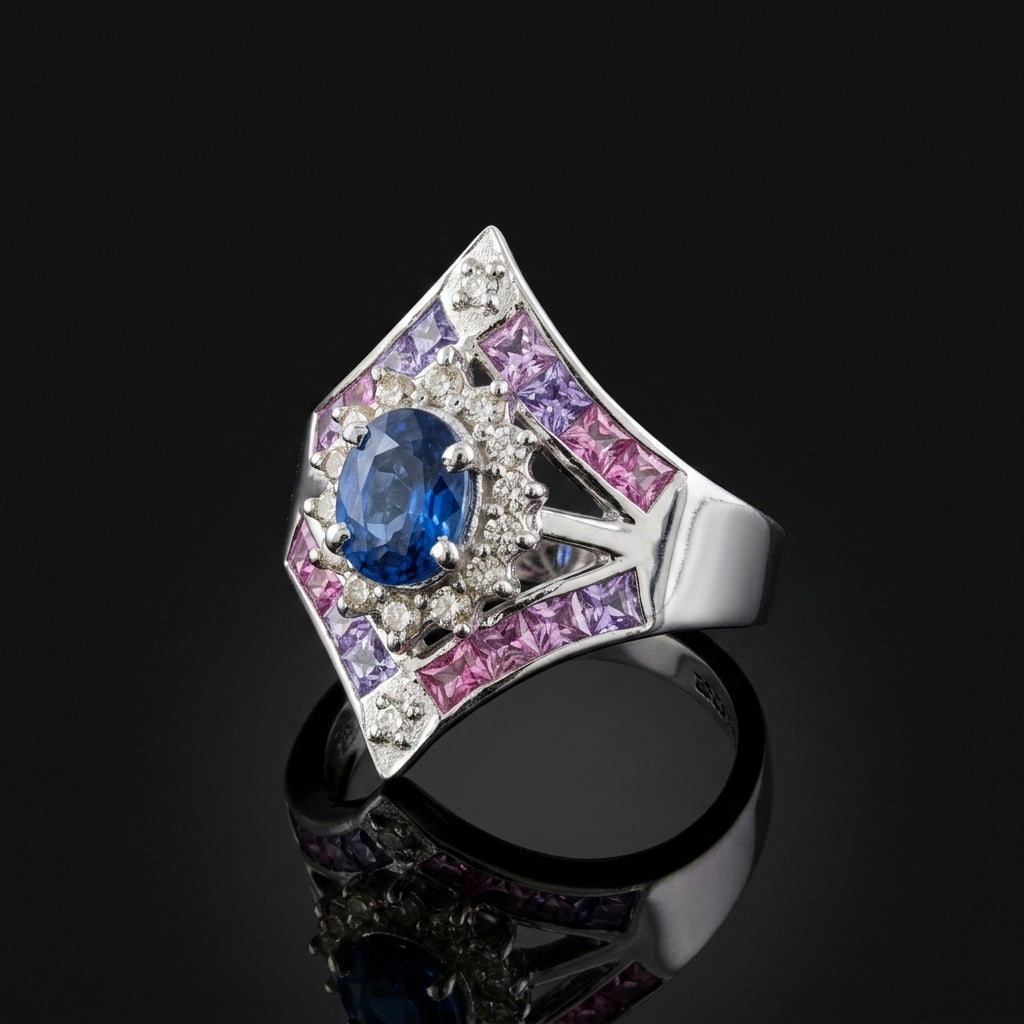 Rani – Blue Sapphire & Diamonds