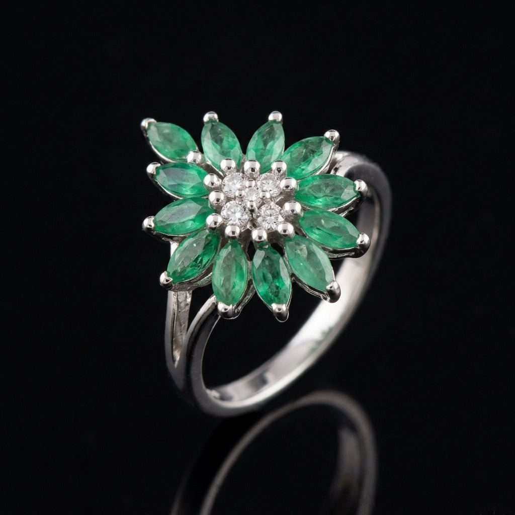 Nyra – Emeralds & White Topaz