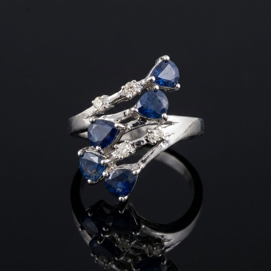 Nisha – Blue Sapphire & Diamonds
