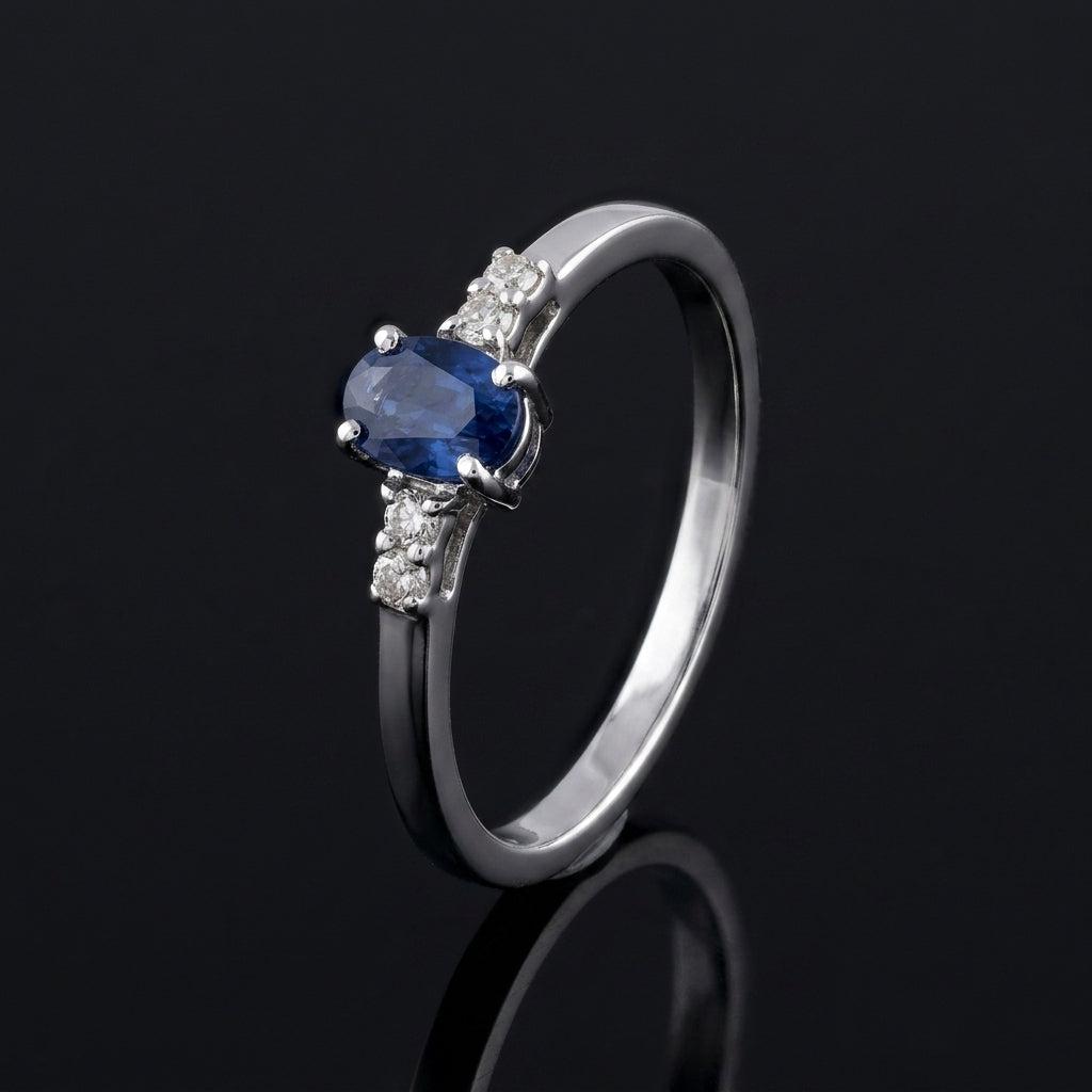 Zahra – Blue Sapphire & Diamonds