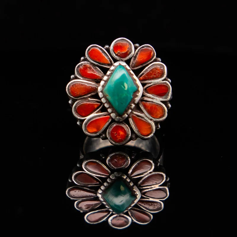 Anika – Red Coral & Turquoise