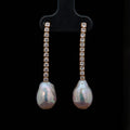 Ariadna Gold – Blush Baroque Pearl with CZ's