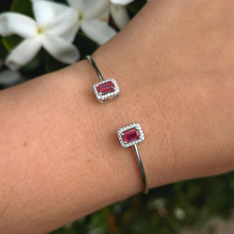 Ariana – Rubies and White Topaz