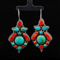 Daksha – Turquoise & Red Coral