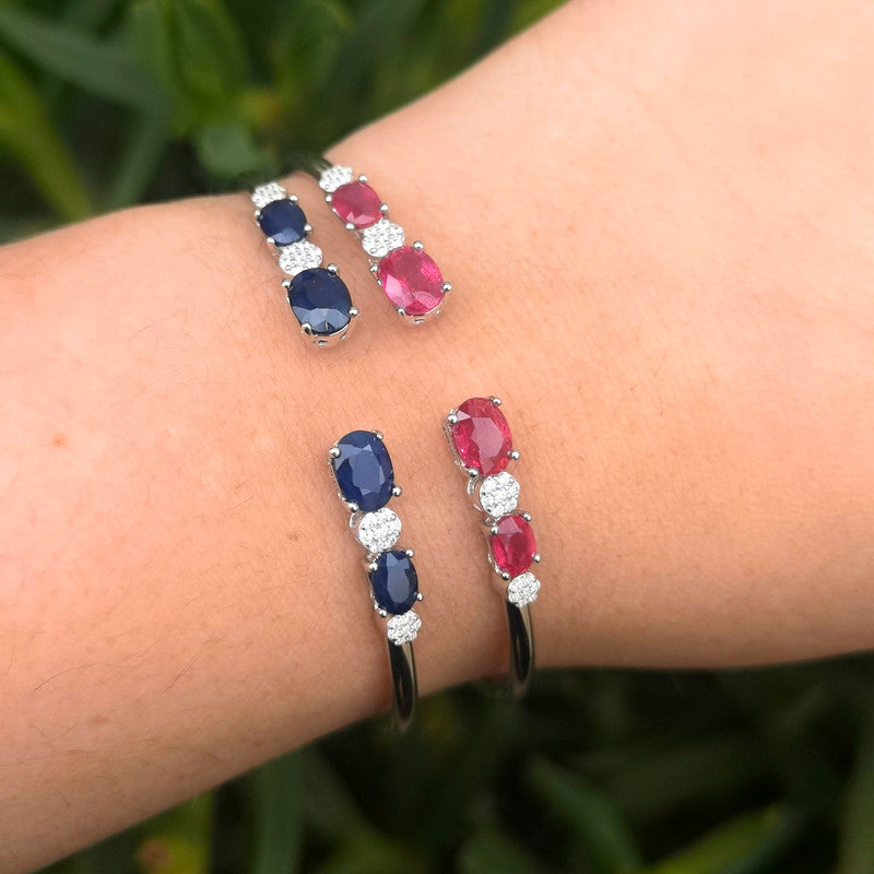 Lilibeth – Blue Sapphires and White Topaz
