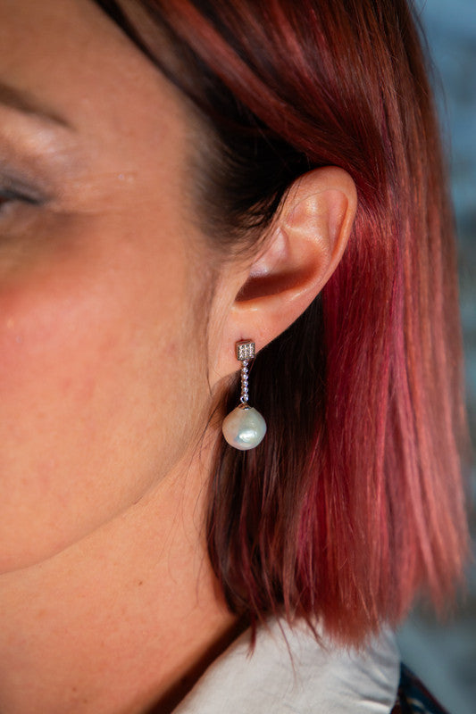 Mei – Baroque Pearl with CZ's