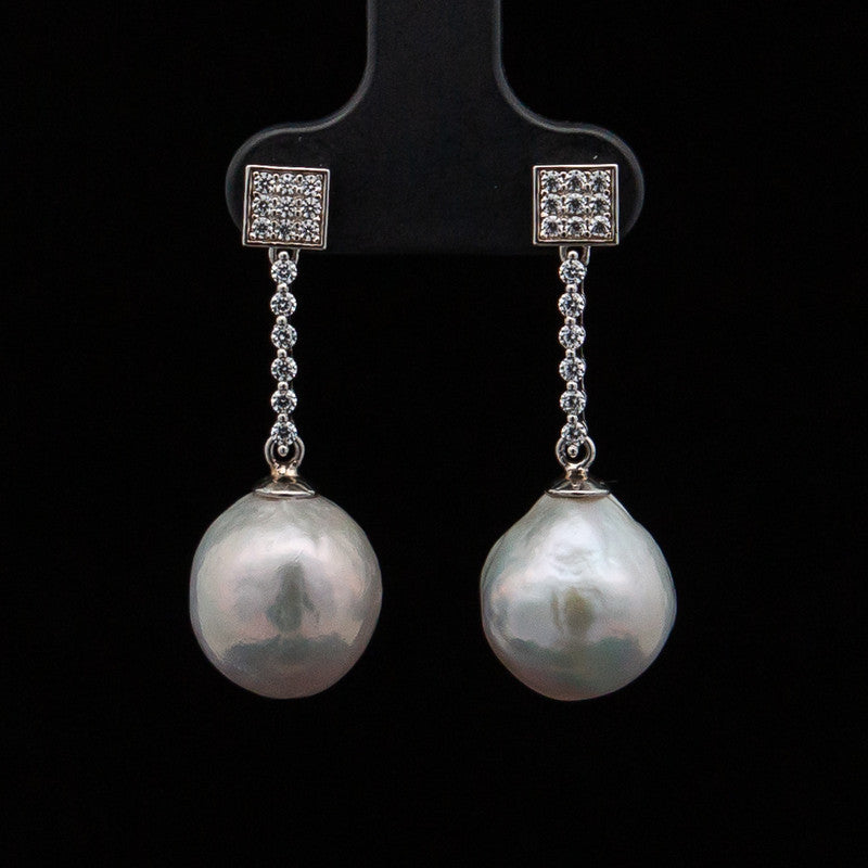 Mei – Baroque Pearl with CZ's