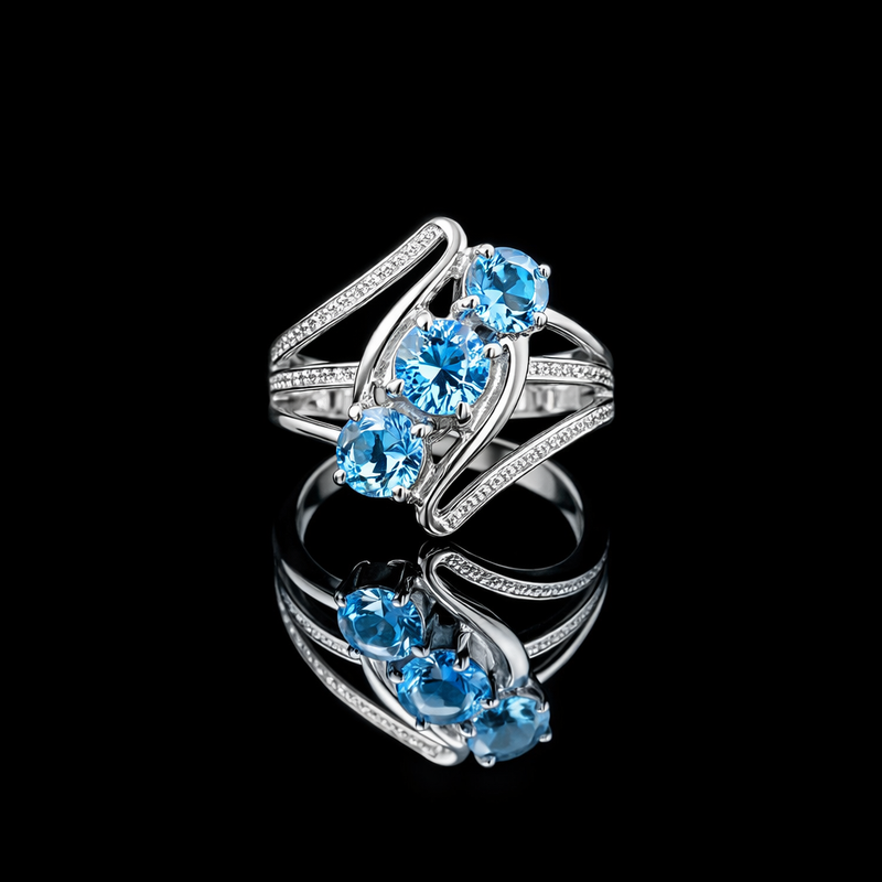 Diane – Swiss Blue Topaz