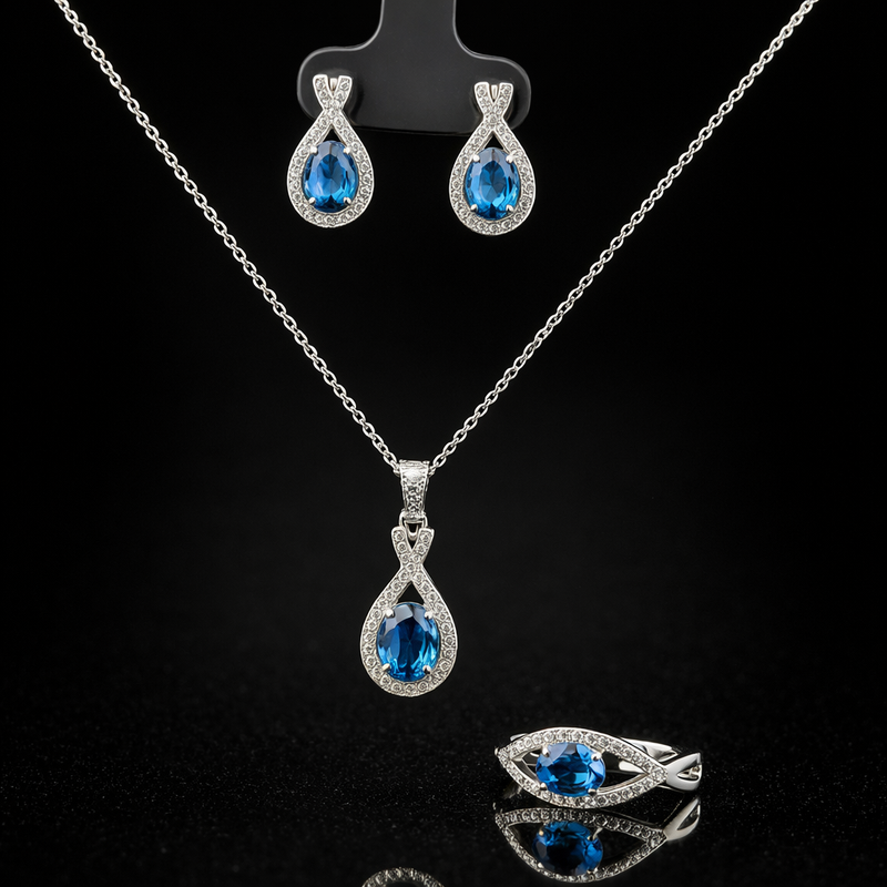 Catto – London Blue Topaz and White Spinel