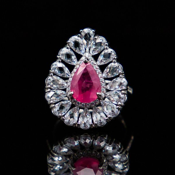 Konqee - Ruby & White Topaz